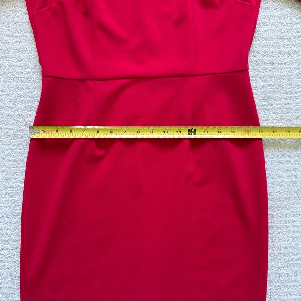 DONNA MORGAN | NWOT Red Bell Sleeve Cocktail Dress Sz 8 - Picture 5 of 8